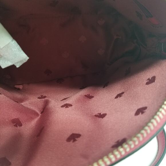 Kate Spade NEW Red Multi Dome Crossbody Chain and Leather Zipper Closer Purse - Picture 14 of 16